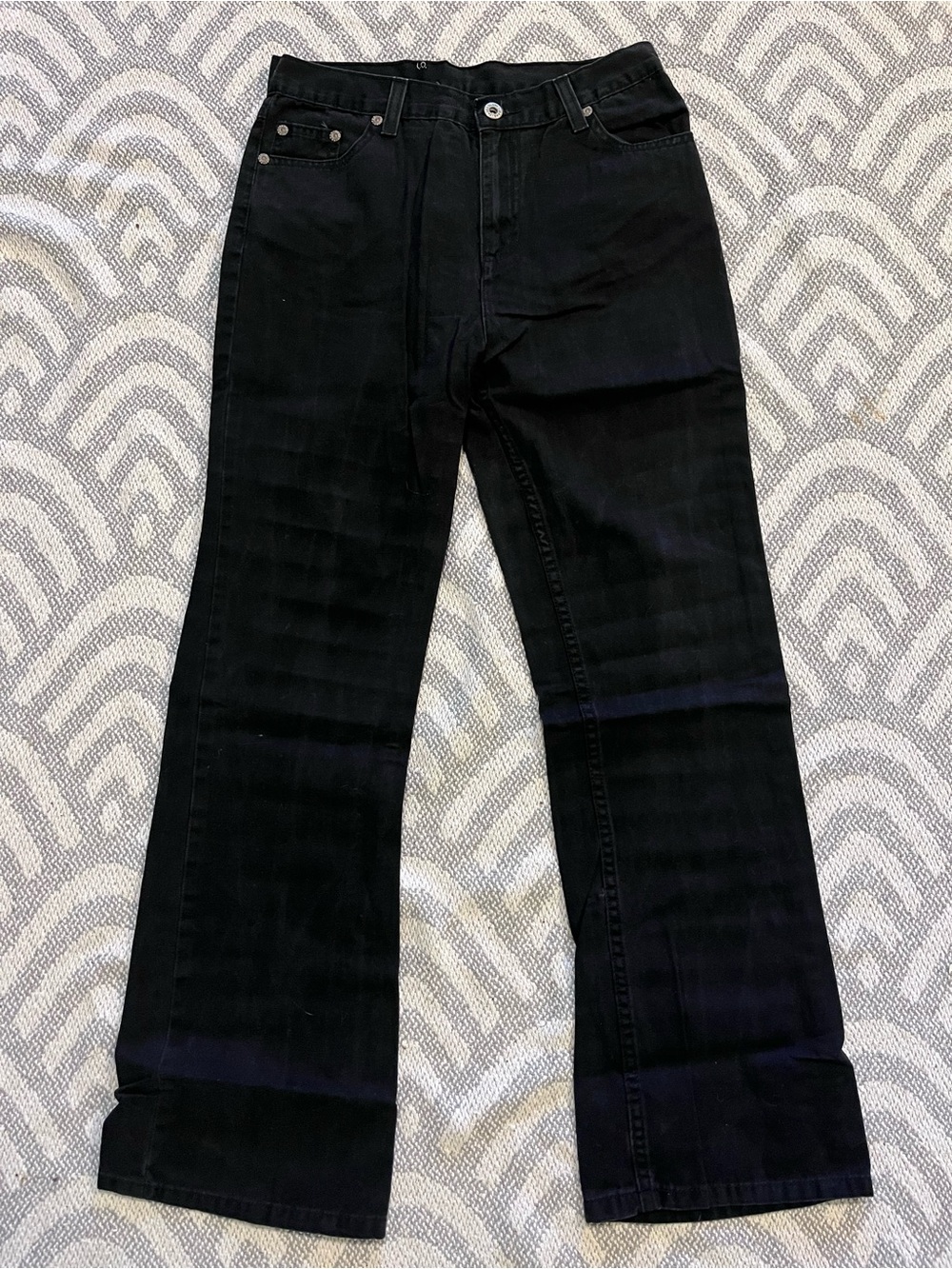 Faded Glory Black Bootcut Jeans 26 Short